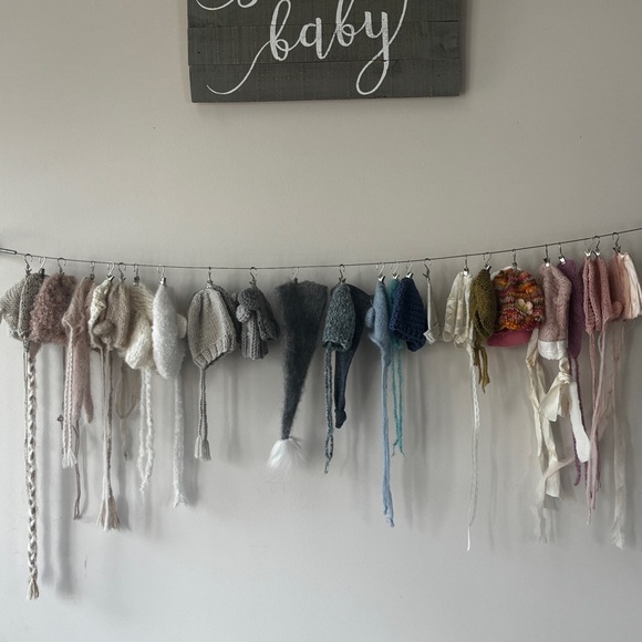 Newborn Photography Bonnet Set – Handmade Prop Collection 📸✨